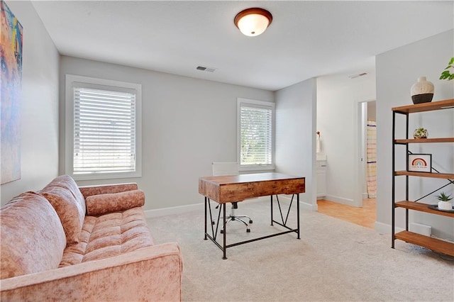 16821 Goddard St, Overland Park, KS 66221 - office area featuring light colored carpet and baseboards