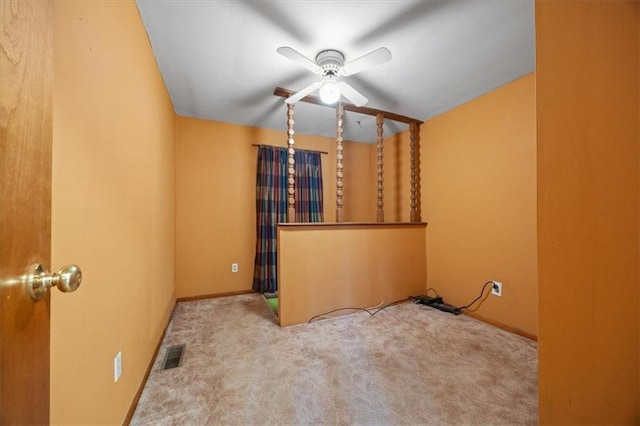 6608 N Edison Ave, Kansas City, MO 64151 - carpeted empty room with ceiling fan and baseboards