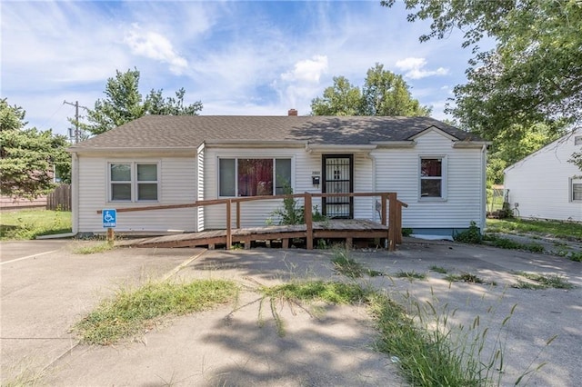 7001 Hunter St, Raytown, MO 64133 - ranch-style home with a chimney