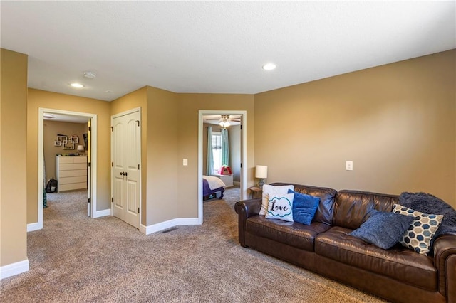 11446 S Longview Rd, Olathe, KS 66061 - carpeted living area featuring recessed lighting