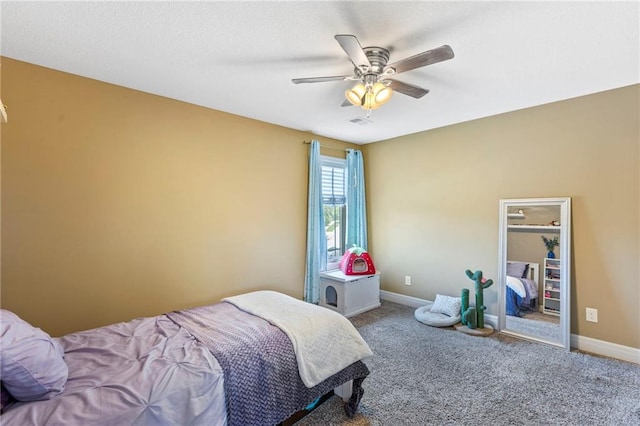 11446 S Longview Rd, Olathe, KS 66061 - carpeted bedroom featuring baseboards and ceiling fan