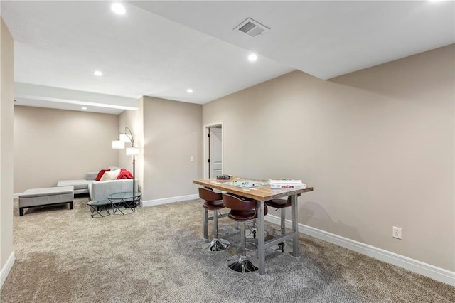 11446 S Longview Rd, Olathe, KS 66061 - office area featuring carpet flooring and recessed lighting