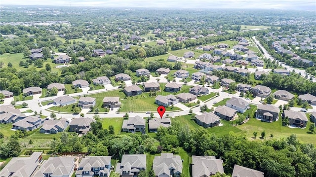 11446 S Longview Rd, Olathe, KS 66061 - aerial view of property and surrounding area featuring nearby suburban area