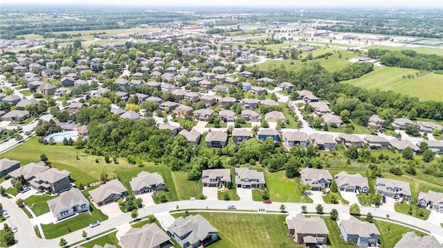 11446 S Longview Rd, Olathe, KS 66061 - aerial view of property's location with nearby suburban area