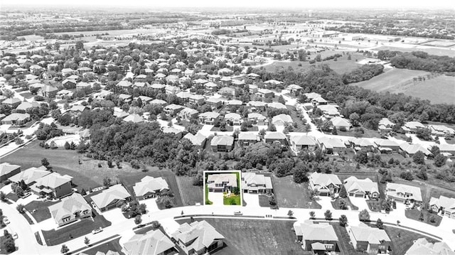 11446 S Longview Rd, Olathe, KS 66061 - aerial view of residential area with property boundaries highlighted