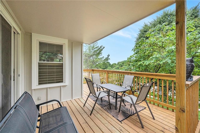16519 E 53rd Street Ct, Independence, MO 64055 - wooden deck featuring outdoor dining space