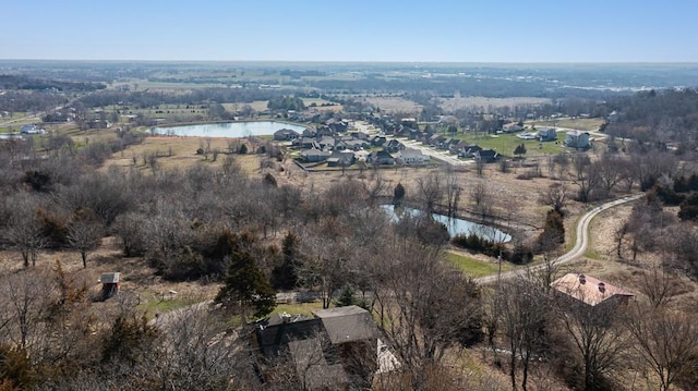 22450 Hatchell Rd, Tonganoxie, KS 66086 - aerial view of property and surrounding area with a nearby body of water