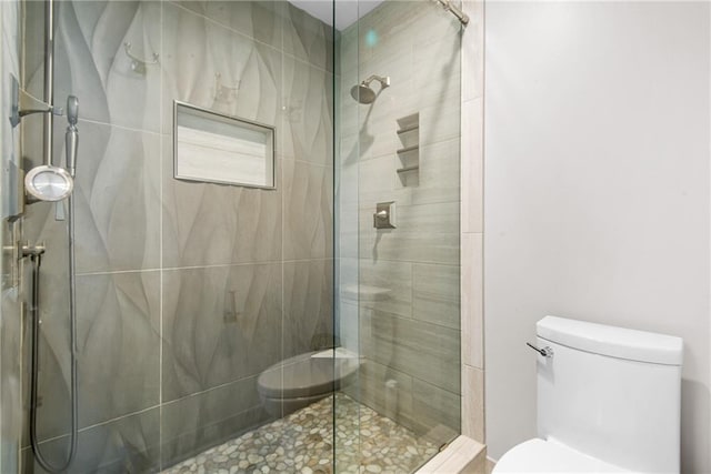 13008 Fontana St, Leawood, KS 66209 - bathroom featuring toilet and a shower stall