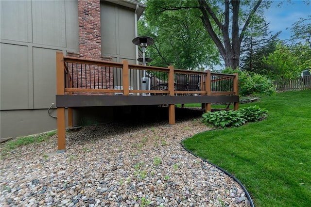 13008 Fontana St, Leawood, KS 66209 - deck with a lawn