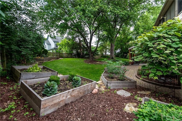 13008 Fontana St, Leawood, KS 66209 - view of yard featuring a vegetable garden