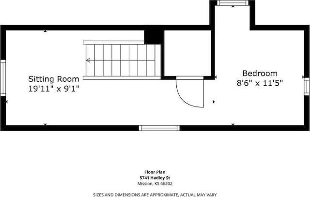 5741 Hadley St, Merriam, KS 66202 - home floor plan