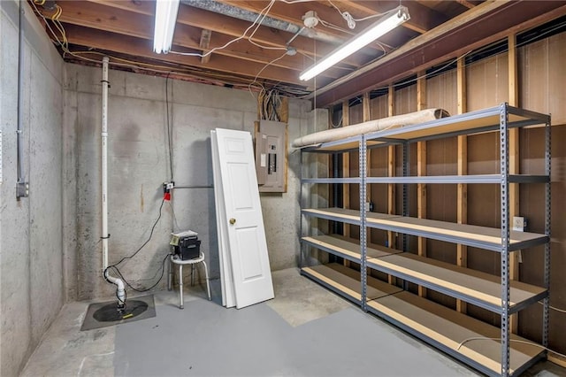 12428 Cambridge Cir, Leawood, KS 66209 - unfinished basement featuring electric panel