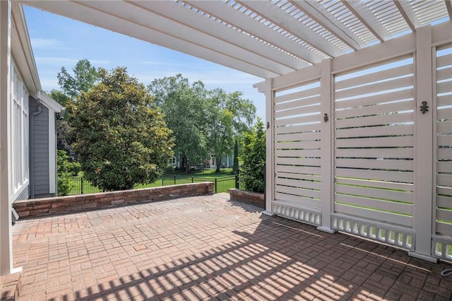 12428 Cambridge Cir, Leawood, KS 66209 - view of patio with a pergola