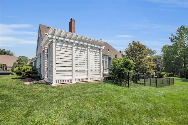 12428 Cambridge Cir, Leawood, KS 66209 - view of property exterior featuring a chimney