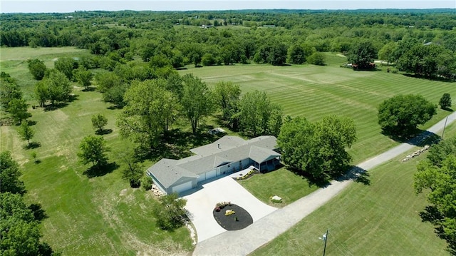 3906 Oo Hwy, Odessa, MO 64076 - overview of rural landscape with a heavily wooded area