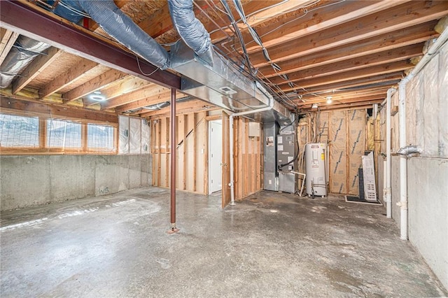 212 Hampton Dr, Smithville, MO 64089 - basement with water heater and heating unit