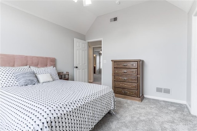 13310 W 129th St, Overland Park, KS 66213 - bedroom with lofted ceiling, carpet flooring, and baseboards
