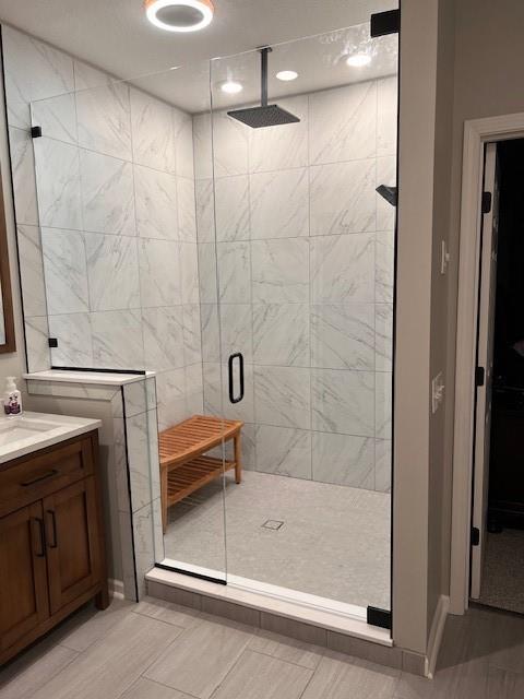 5604 Pleasant Ave, Saint Joseph, MO 64503 - full bath with a shower stall and vanity