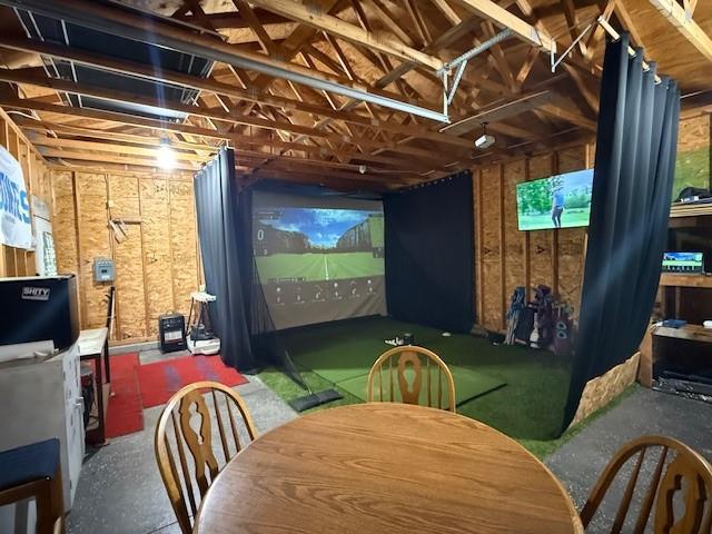 5604 Pleasant Ave, Saint Joseph, MO 64503 - playroom with golf simulator