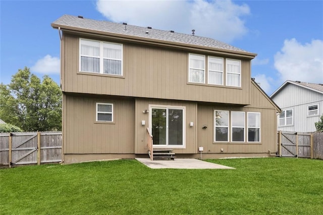15050 W 145th St, Olathe, KS 66062 - rear view of house featuring a gate, a patio area, and entry steps