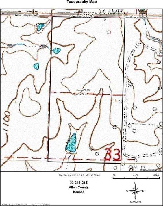 4691 New Hampshire Rd, Bronson, KS 66716 - map / location