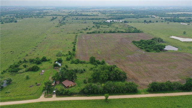 4691 New Hampshire Rd, Bronson, KS 66716 - aerial view of property and surrounding area with rural landscape