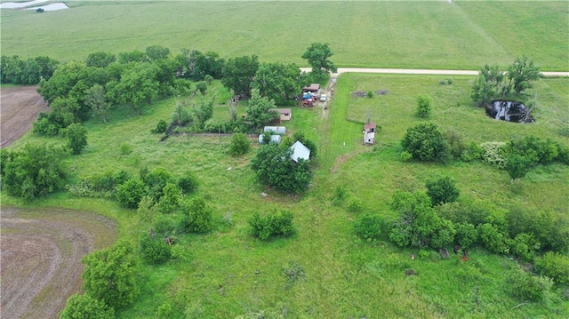 4691 New Hampshire Rd, Bronson, KS 66716 - aerial view of property's location with rural landscape and a pastoral area