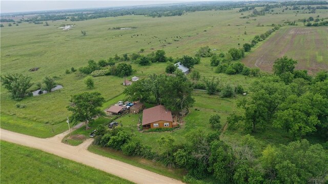 4691 New Hampshire Rd, Bronson, KS 66716 - aerial view of property's location with rural landscape