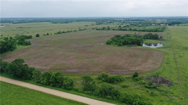 4691 New Hampshire Rd, Bronson, KS 66716 - aerial view of sparsely populated area with a nearby body of water