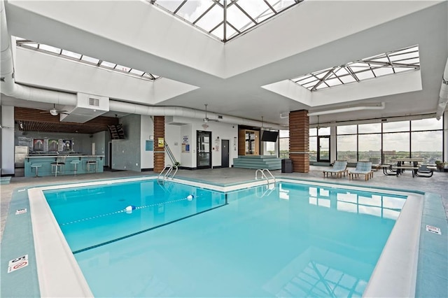 700 E 8th St Unit 11T, Kansas City, MO 64106 - indoor pool with a skylight