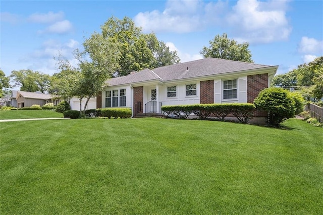 5407 W 64th Ter, Prairie Village, KS 66208 - ranch-style house featuring brick siding and an attached garage