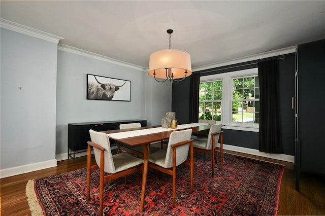 35 W 70th St, Kansas City, MO 64113 - dining area featuring crown molding and wood finished floors