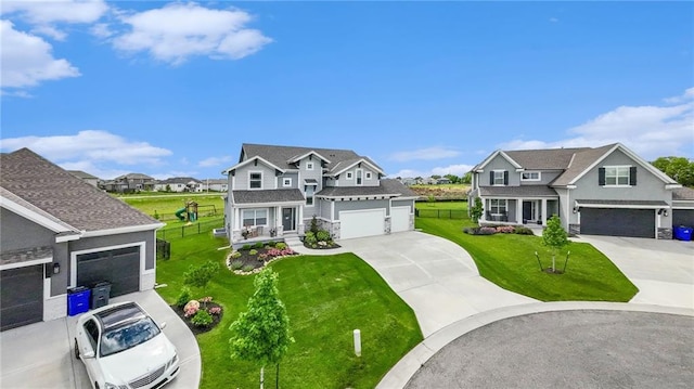 16352 S Elmridge St, Olathe, KS 66062 - view of front of home with an attached garage and driveway
