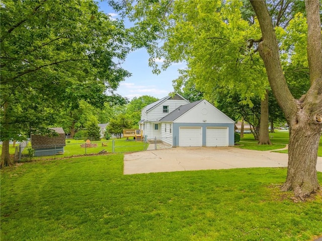 10100 E Sheley Rd, Independence, MO 64052 - view of side of home featuring concrete driveway and a garage