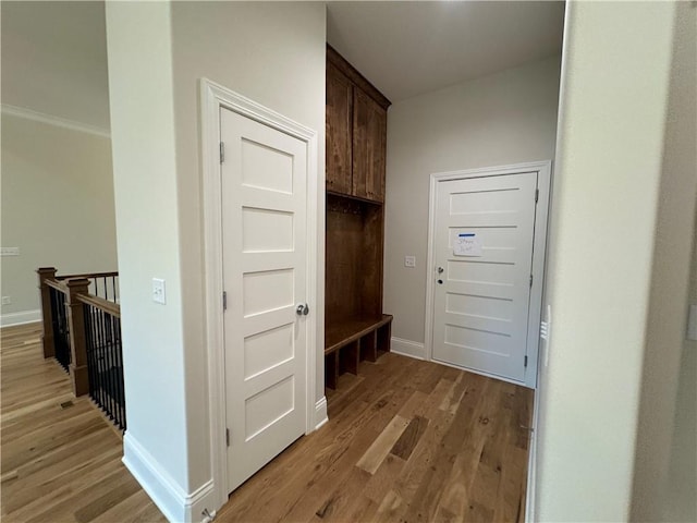 22428 W 90th Ter, Lenexa, KS 66227 - mudroom with light wood-style flooring and baseboards