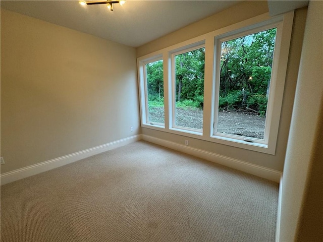 22428 W 90th Ter, Lenexa, KS 66227 - carpeted spare room with baseboards and plenty of natural light