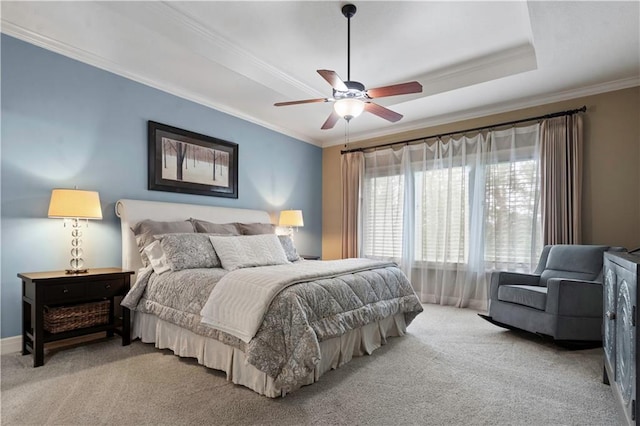 24901 W 91st Pl, Lenexa, KS 66227 - bedroom with carpet, crown molding, and a ceiling fan