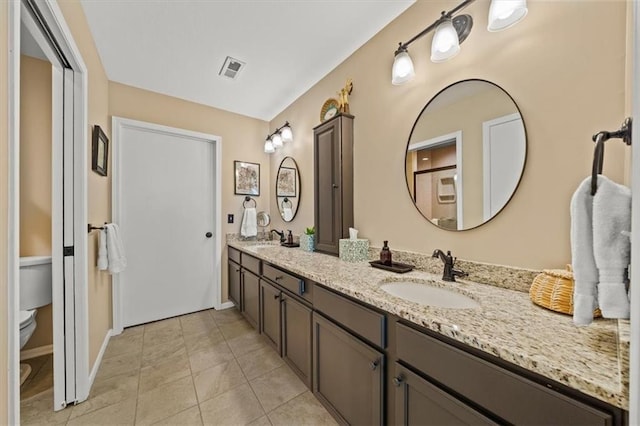 2051 W 139th Ter, Leawood, KS 66224 - bathroom with double vanity and tile patterned floors