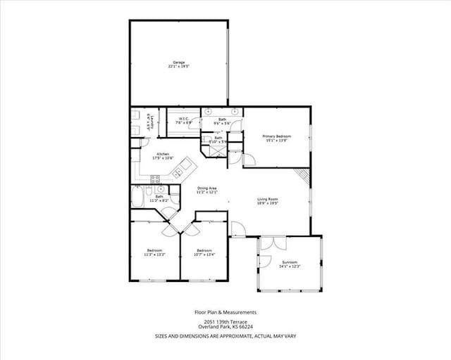 2051 W 139th Ter, Leawood, KS 66224 - view of room layout