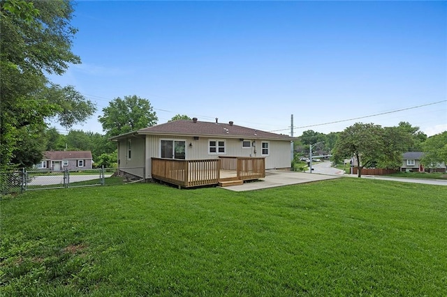 210 Murray Rd, Lees Summit, MO 64081 - rear view of property featuring a wooden deck