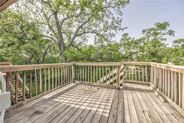 14033 Dornoch St, Grandview, MO 64030 - wooden terrace featuring stairway