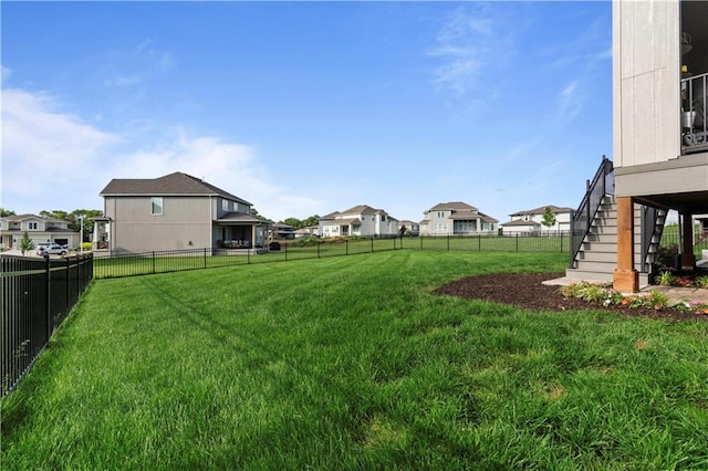 15318 W 172nd Pl, Olathe, KS 66062 - view of yard with stairway and a residential view