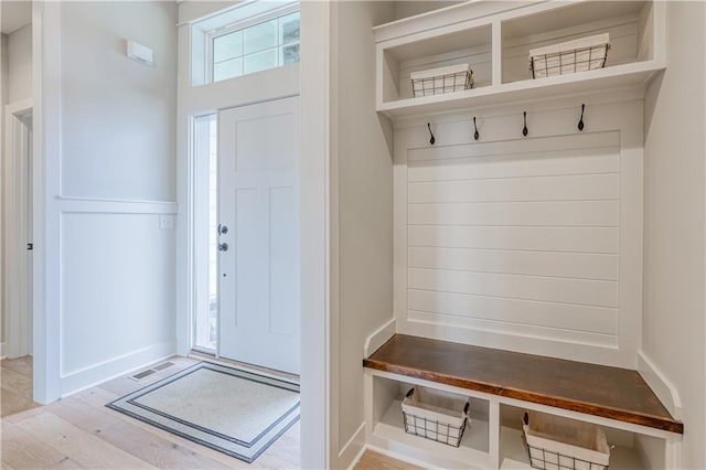 17162 S Hall St, Olathe, KS 66062 - mudroom with light wood finished floors and baseboards