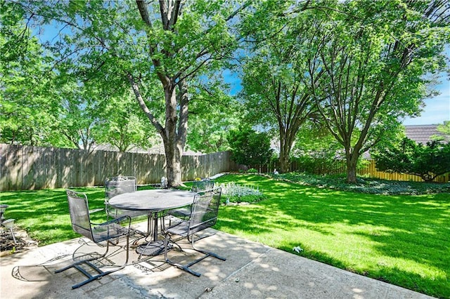 8215 W 150th St, Overland Park, KS 66223 - view of patio / terrace featuring outdoor dining space