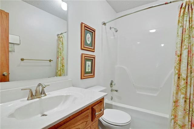 8215 W 150th St, Overland Park, KS 66223 - bathroom with vanity, shower / tub combo, and toilet