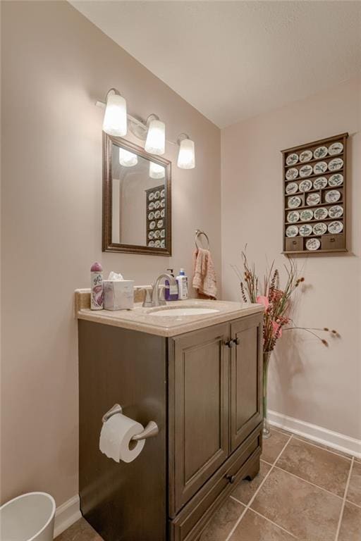 25005 W 85th Ter, Lenexa, KS 66227 - half bathroom with vanity and tile patterned floors
