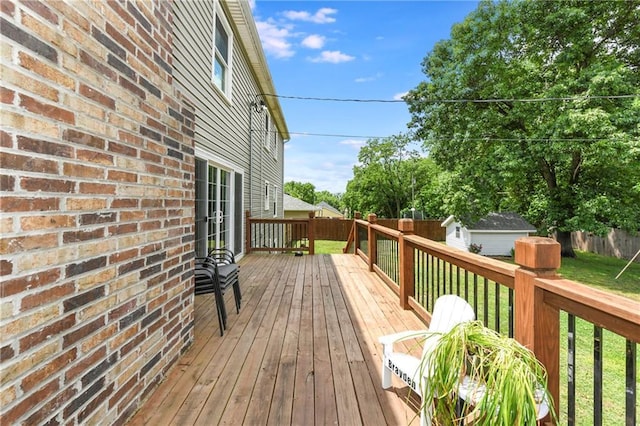 530 Nipper Ln, Leavenworth, KS 66048 - view of wooden terrace