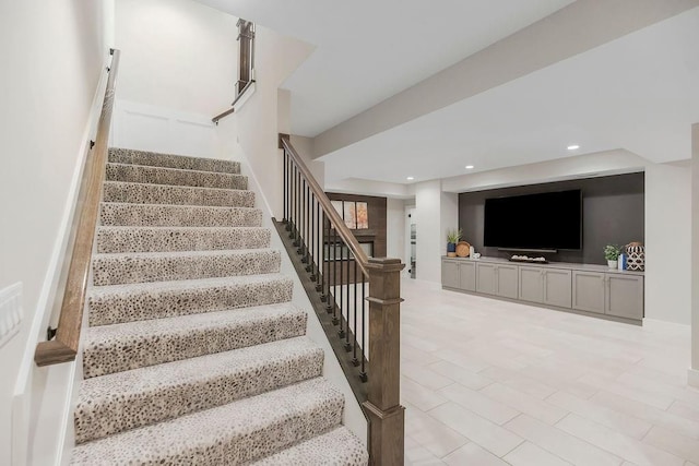 10300 W 174th St, Overland Park, KS 66221 - staircase with recessed lighting