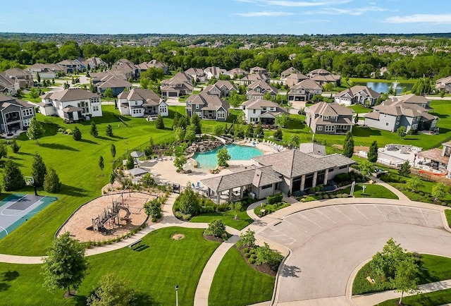 10300 W 174th St, Overland Park, KS 66221 - aerial perspective of suburban area featuring a pool area
