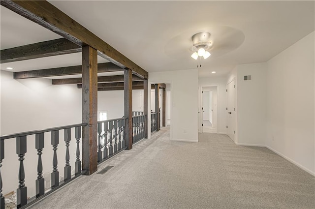 4300 W 112th St, Leawood, KS 66211 - carpeted empty room featuring ceiling fan, baseboards, and recessed lighting